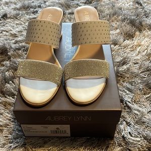 Never Worn White Aubrey Lynn Sandals